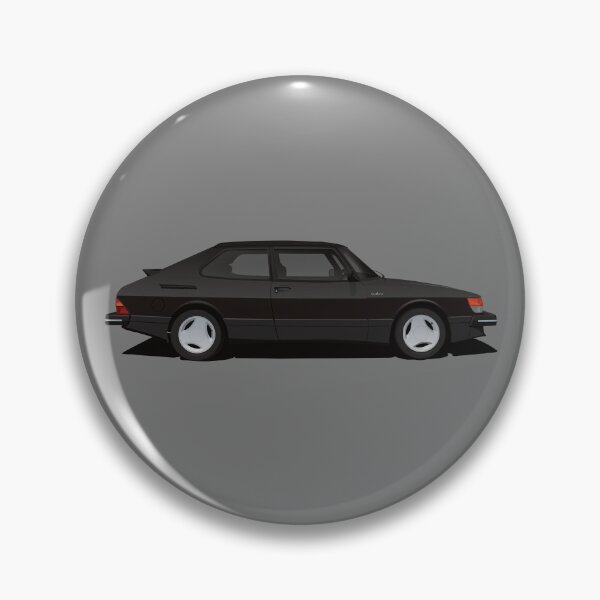 Item preview, Saab 900 Turbo Aero - black - illustration designed and sold by knappidesign.
