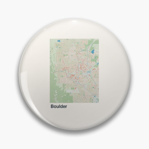 Item preview, Boulder Minimalistic Map Art designed and sold by MapsNerd.