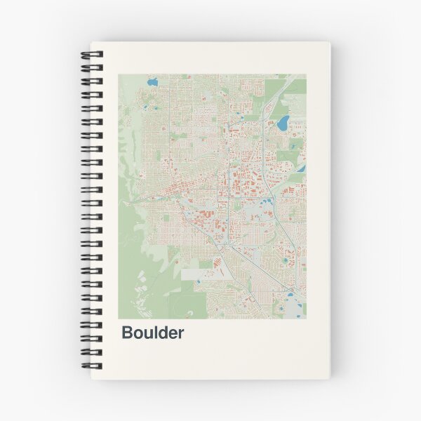 Item preview, Boulder Minimalistic Map Art designed and sold by MapsNerd.