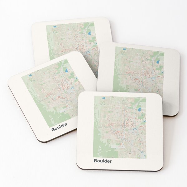 Item preview, Boulder Minimalistic Map Art designed and sold by MapsNerd.