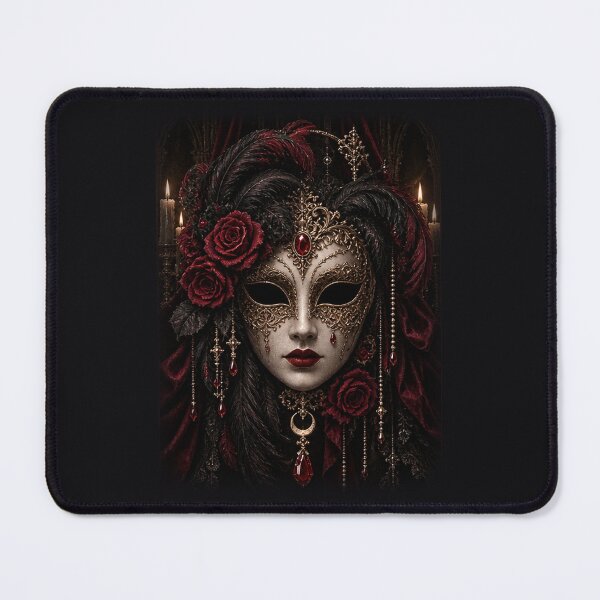 Item preview, Midnight Masquerade Gothic Venetian Mask Dark Romance Art designed and sold by D69 Designs.