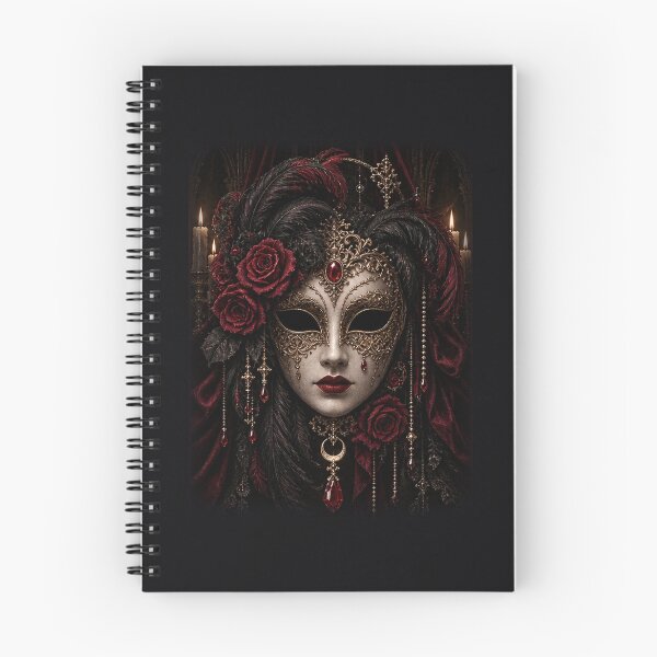Item preview, Midnight Masquerade Gothic Venetian Mask Dark Romance Art designed and sold by D69 Designs.