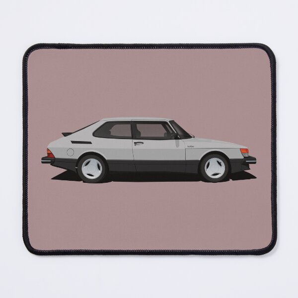 Item preview, Saab 900 Turbo Aero - gris - ilustración designed and sold by knappidesign.