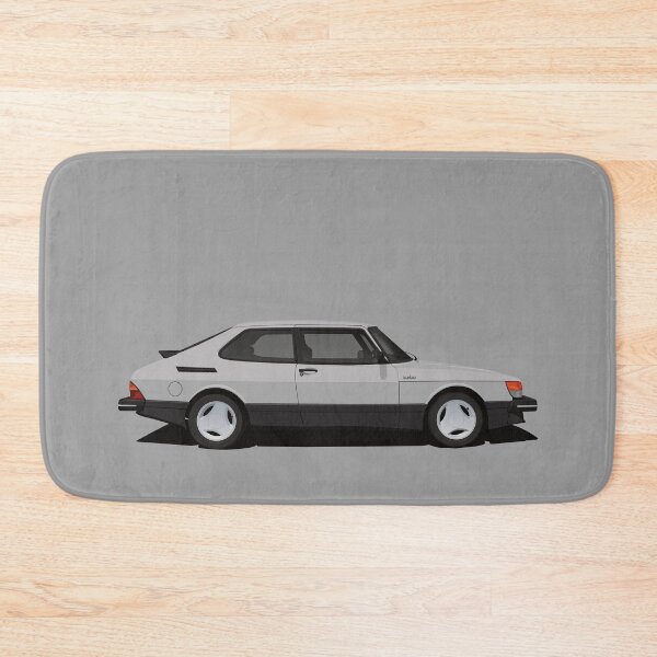 Item preview, Saab 900 Turbo Aero - grey - illustration designed and sold by knappidesign.