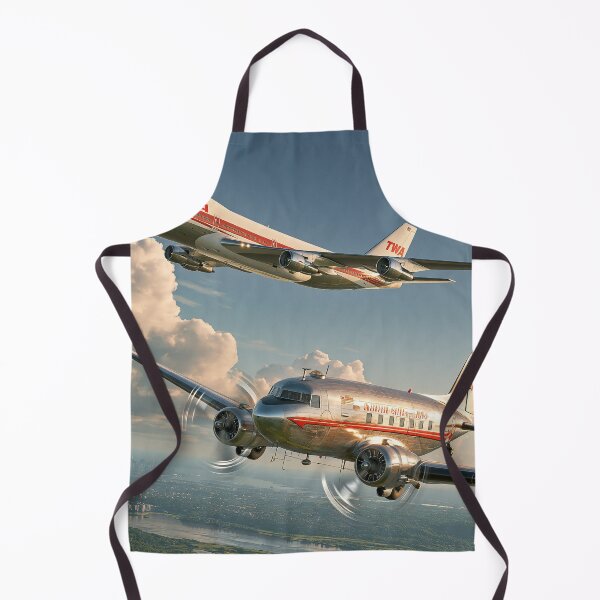 Item preview, TWA Golden Age Meets The Jumbo Jet Aviation Illustration designed and sold by Skyframe Aviation.
