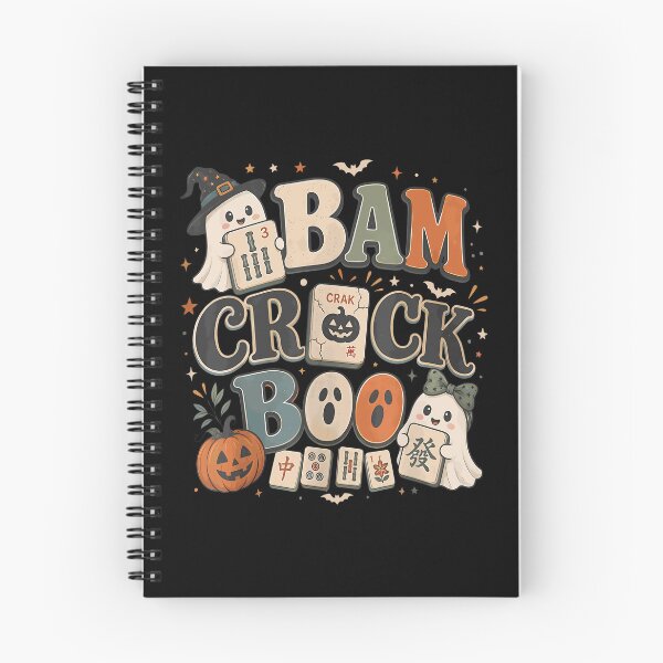 Item preview, Bam Crack Boo Pumpkin Halloween Spooky Ghost Playing Mahjong designed and sold by huyongton.