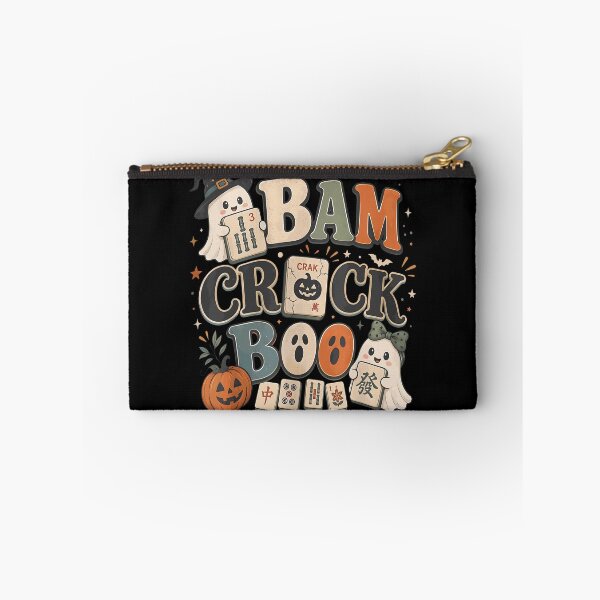Item preview, Bam Crack Boo Pumpkin Halloween Spooky Ghost Playing Mahjong designed and sold by huyongton.