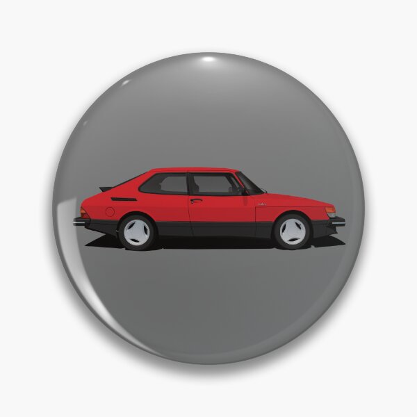 Item preview, Saab 900 Turbo Aero - red - illustration designed and sold by knappidesign.