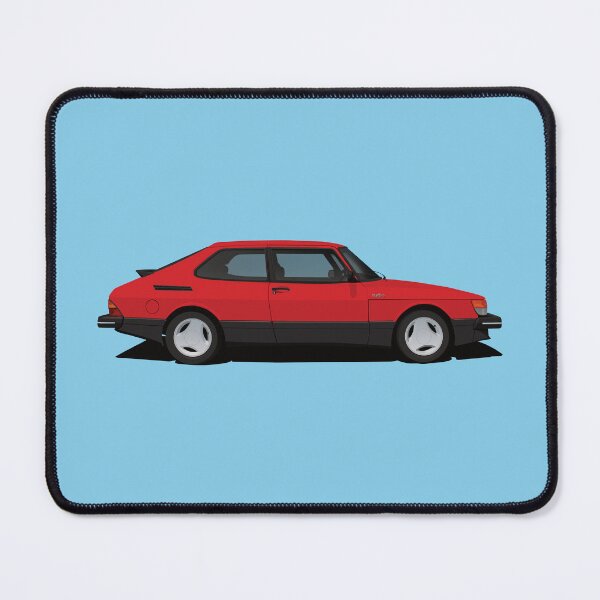 Item preview, Saab 900 Turbo Aero - red - illustration designed and sold by knappidesign.
