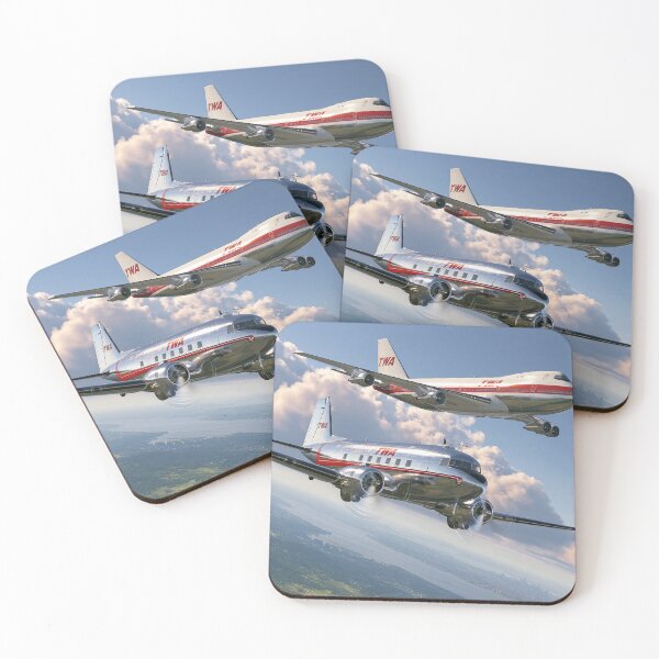 Item preview, TWA Heritage Formation Aviation Illustration designed and sold by Skyframe Aviation.