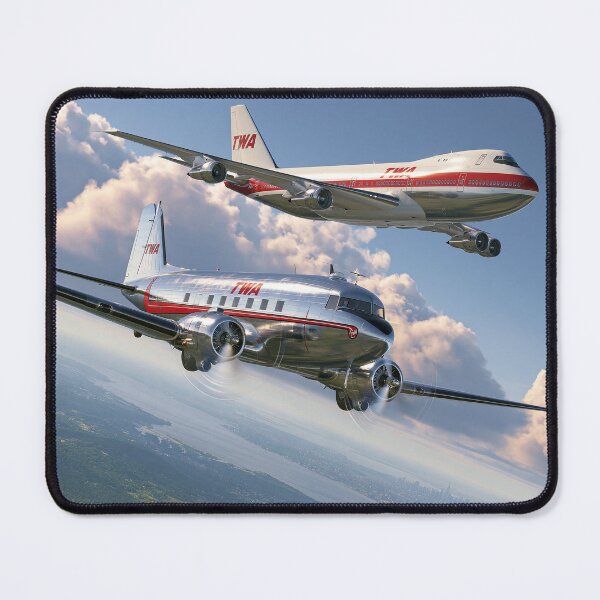 Item preview, TWA Heritage Formation Aviation Illustration designed and sold by Skyframe Aviation.