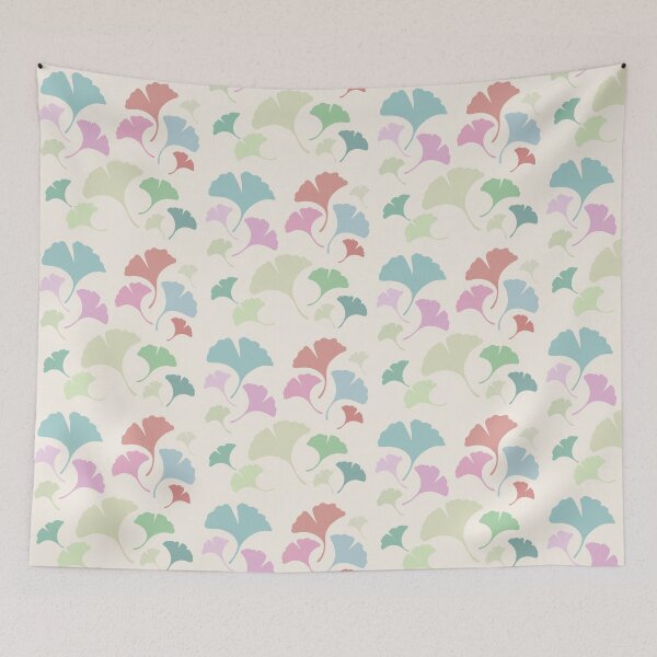 Item preview, Pastel Ginkgo Leaves Minimal Botanical Pattern designed and sold by zan-mf.