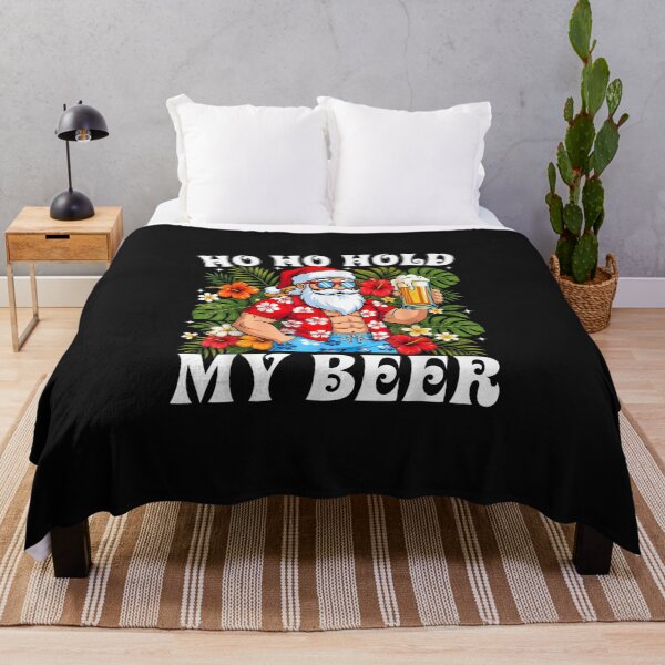 Item preview, Funny Christmas in July Ho Ho Hold My Beer Santa Claus Beach designed and sold by bandom557.