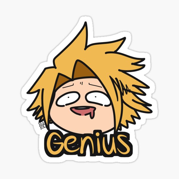 denki the genius sticker sticker by ak ok redbubble