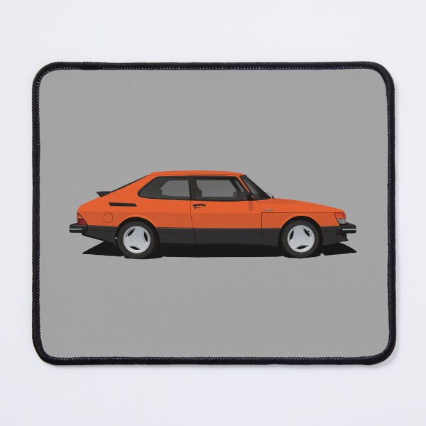 Item preview, Saab 900 Turbo Aero - orange - illustration designed and sold by knappidesign.