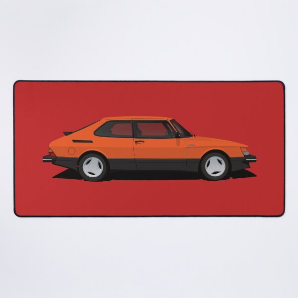 Item preview, Saab 900 Turbo Aero - orange - illustration designed and sold by knappidesign.