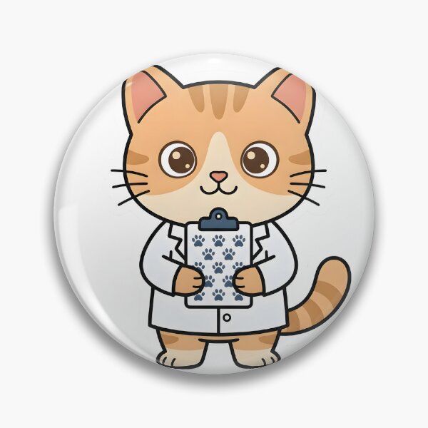 Item preview, Cute Cat Vet – Vet Tech Squad Funny Gift Sticker designed and sold by Isliath.