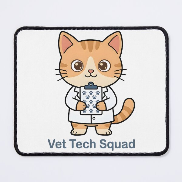 Item preview, Cute Cat Vet – Vet Tech Squad Funny Gift Sticker designed and sold by Isliath.