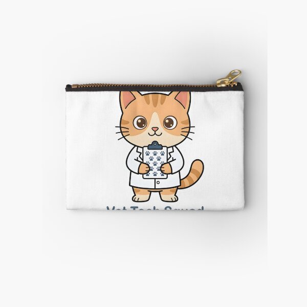 Item preview, Cute Cat Vet – Vet Tech Squad Funny Gift Sticker designed and sold by Isliath.
