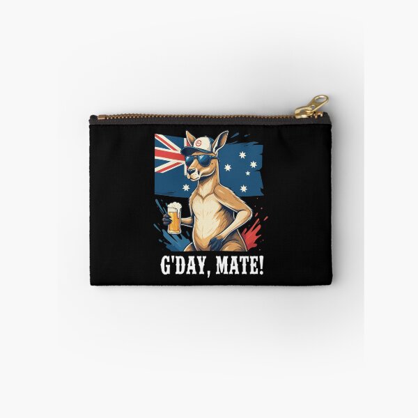 Item preview, G'Day Mate Kangaroo Beer Australia Flag designed and sold by SRIAHREGALADO.
