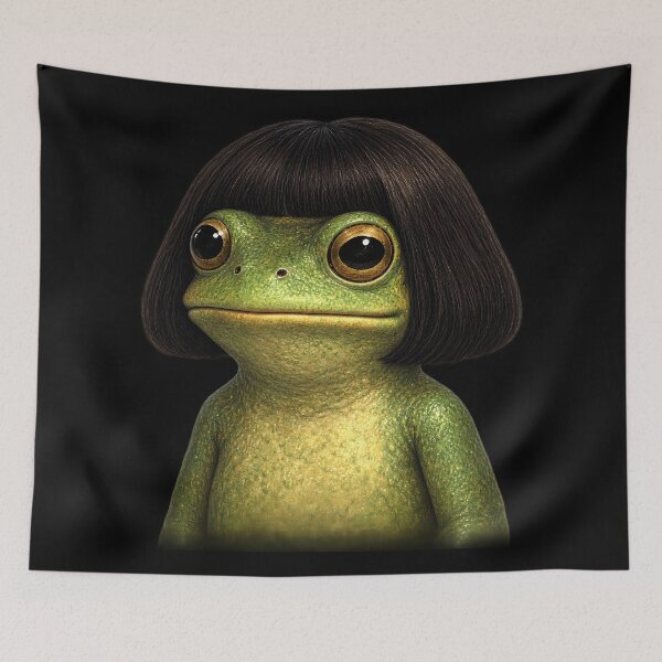 Item preview, Frog with Bob Haircut designed and sold by Eddiepublic.