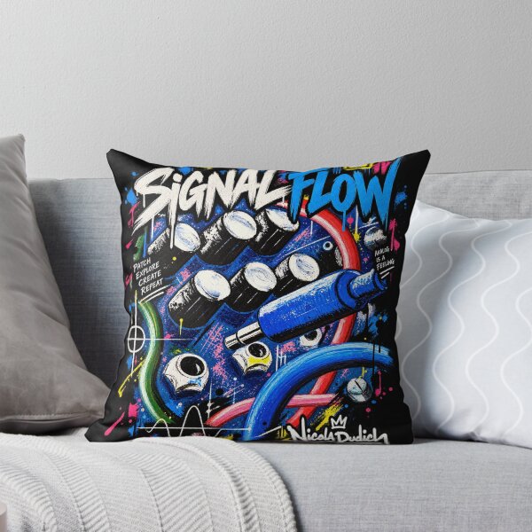 Item preview, Signal Flow – Modular Synth & Patch Cable Graffiti Art designed and sold by NicolaDudich.