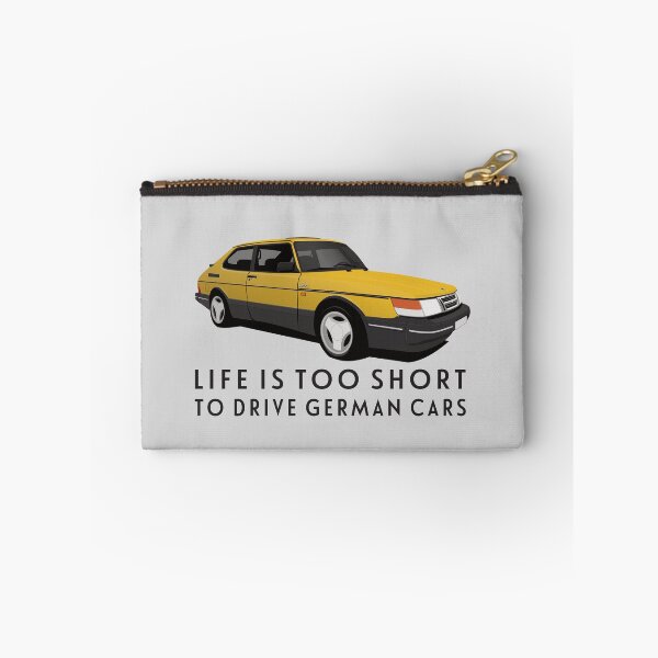 Item preview, Life is too short to drive German cars - Yellow Saab 900 Turbo 16 Aero designed and sold by knappidesign.