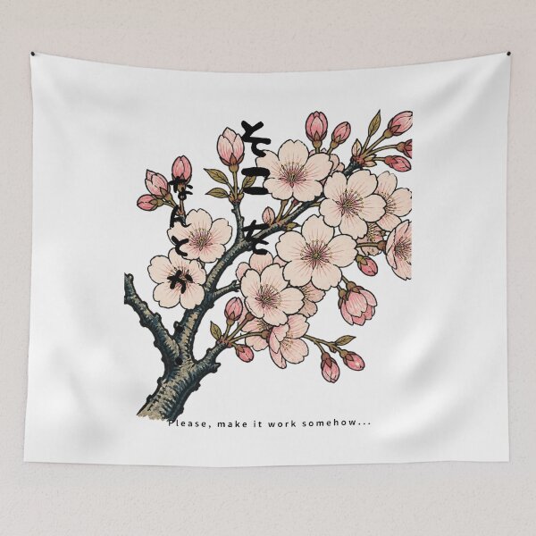 Item preview, Soko wo Nantoka - Please Work With Me | Ukiyo-e Sakura | Japanese Design designed and sold by JapanMemoir.