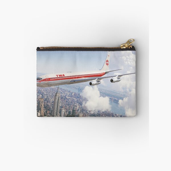 Item preview, TWA Boeing 707 Manhattan Skies Aviation Illustration designed and sold by Skyframe Aviation.
