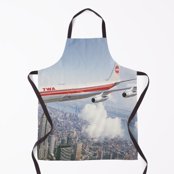 Item preview, TWA Boeing 707 Manhattan Skies Aviation Illustration designed and sold by Skyframe Aviation.