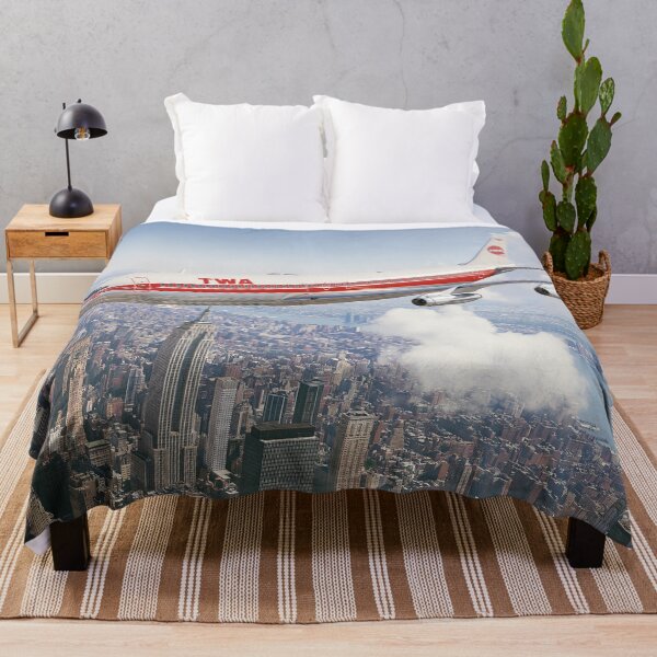 Item preview, TWA Boeing 707 Manhattan Skies Aviation Illustration designed and sold by Skyframe Aviation.