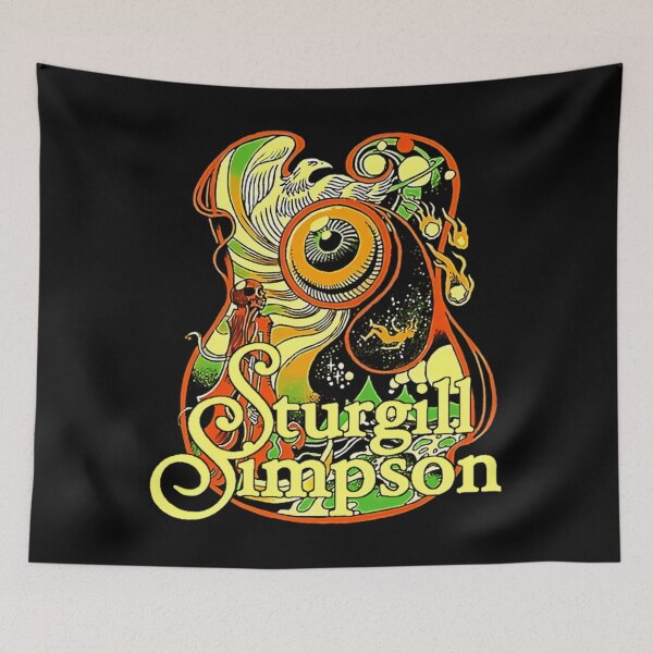 Item preview, sturgill simpson psychedelic eye skeleton designed and sold by CaseyJones1.