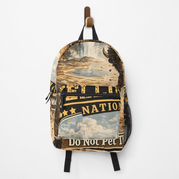 Item preview, Yellowstone National Park Bison Retro designed and sold by CoryMoore88.