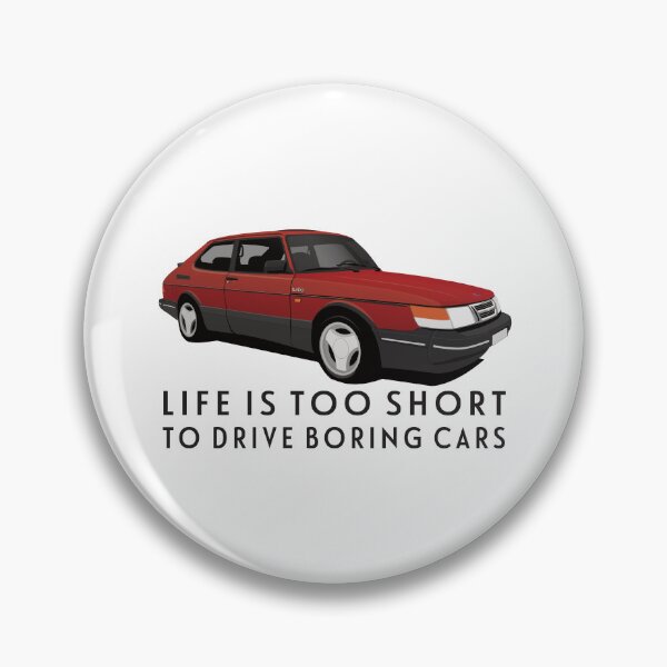 Item preview, Life is too short to drive boring cars - Red Saab 900 Turbo 16 Aero designed and sold by knappidesign.