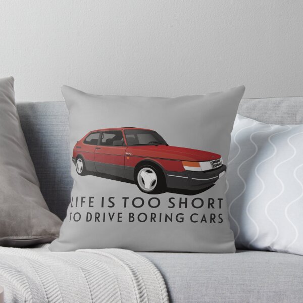 Item preview, Life is too short to drive boring cars - Red Saab 900 Turbo 16 Aero designed and sold by knappidesign.