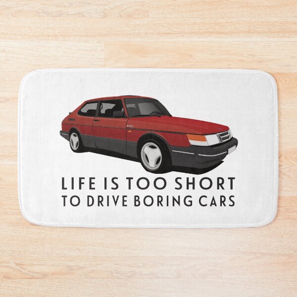 Item preview, Life is too short to drive boring cars - Red Saab 900 Turbo 16 Aero designed and sold by knappidesign.