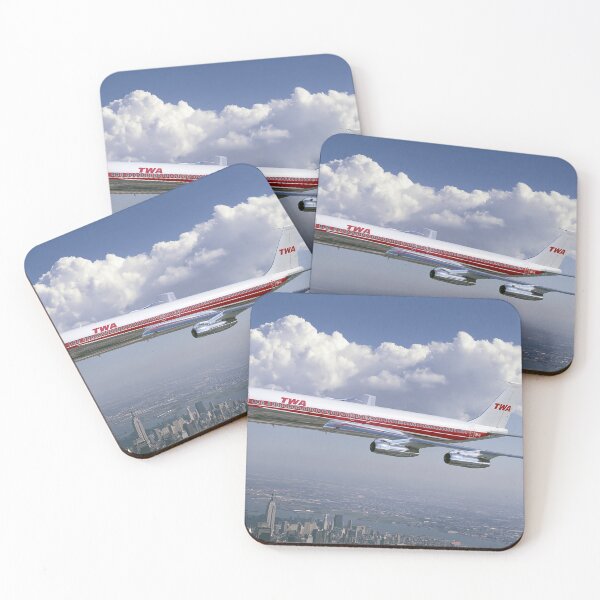 Item preview, TWA Boeing 707 Wings Over New York Aviation Illustration designed and sold by Skyframe Aviation.