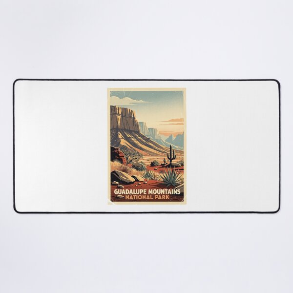 Item preview, Guadalupe Mountains National Park Vintage Travel Art designed and sold by Teelogic.