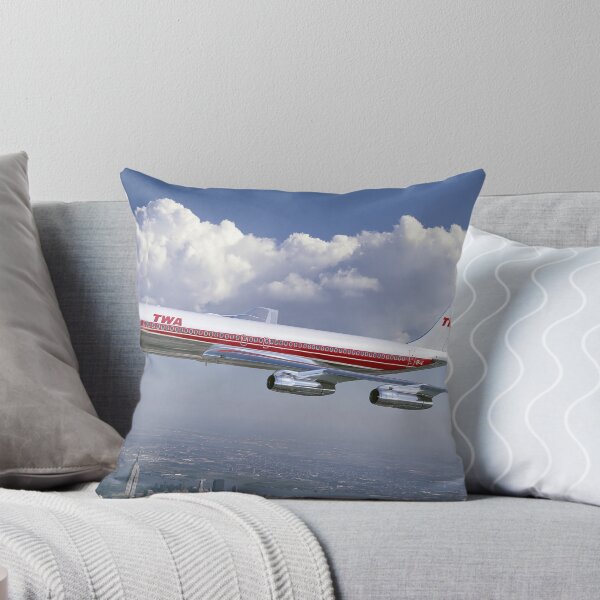 Item preview, TWA Boeing 707 Wings Over New York Aviation Illustration designed and sold by Skyframe Aviation.