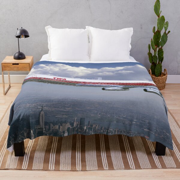 Item preview, TWA Boeing 707 Wings Over New York Aviation Illustration designed and sold by Skyframe Aviation.