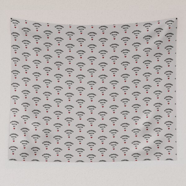 Item preview, Straight Outta My Heart | Love Quote | Funny | Sarcastic | Heart designed and sold by ArtMartWorld.