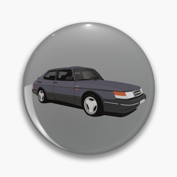 Item preview, 112 Blue SAAB 900 Turbo 16 Aero illustration designed and sold by knappidesign.