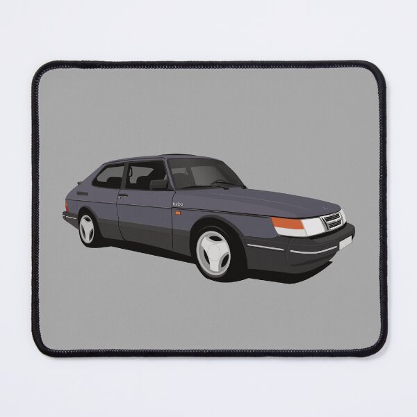 Item preview, 112 Blue SAAB 900 Turbo 16 Aero illustration designed and sold by knappidesign.
