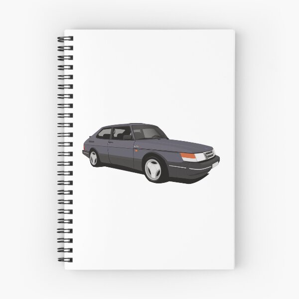 Item preview, 112 Blue SAAB 900 Turbo 16 Aero illustration designed and sold by knappidesign.