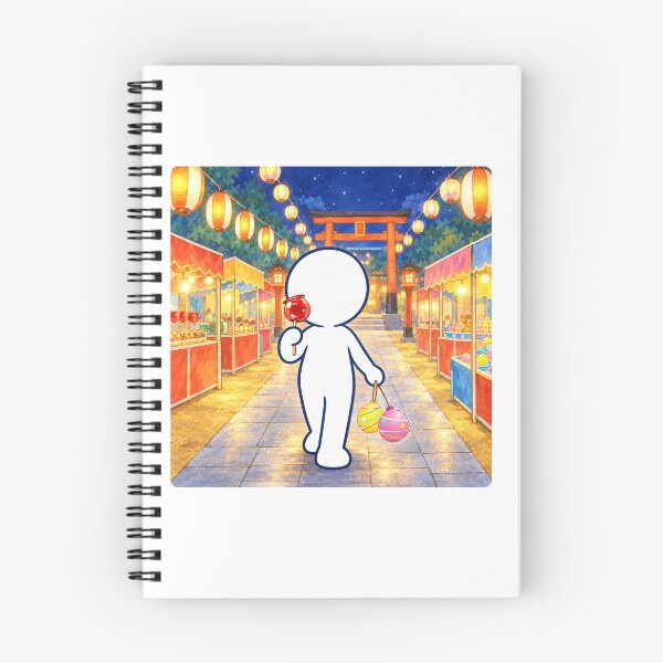 Item preview, Japanese Festival Market Ennichi - Candy Apple Torii Night Pictogram designed and sold by japan-picto.