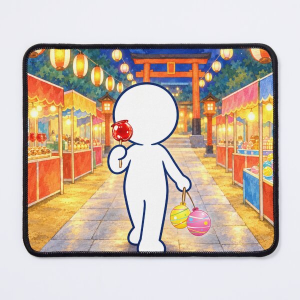 Item preview, Japanese Festival Market Ennichi - Candy Apple Torii Night Pictogram designed and sold by japan-picto.
