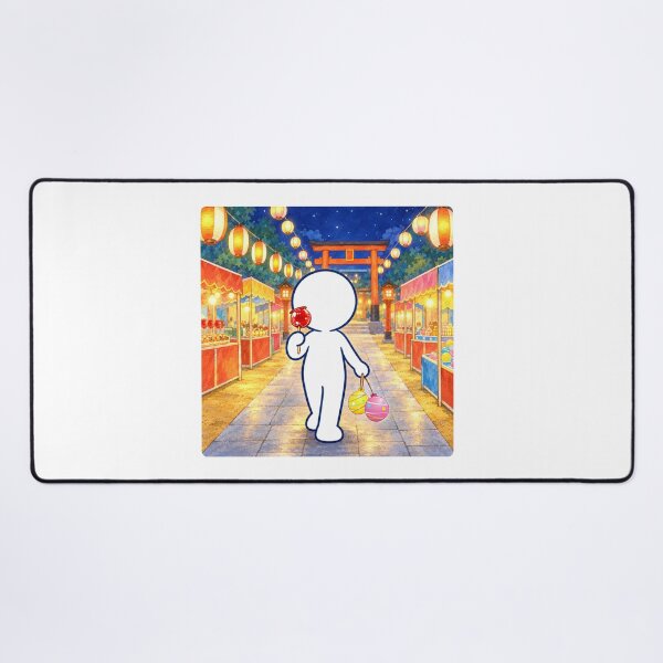 Item preview, Japanese Festival Market Ennichi - Candy Apple Torii Night Pictogram designed and sold by japan-picto.