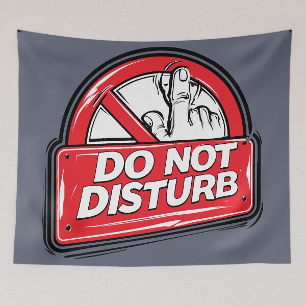 Item preview, Do Not Disturb No Knocking Design designed and sold by RichardRags.