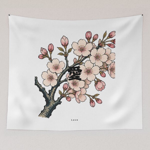 Item preview, Ai - Love | Ukiyo-e Sakura | Japanese Design designed and sold by JapanMemoir.