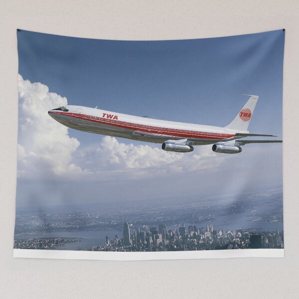 Item preview, TWA Boeing 707 Empire State Aviation Illustration designed and sold by Skyframe Aviation.